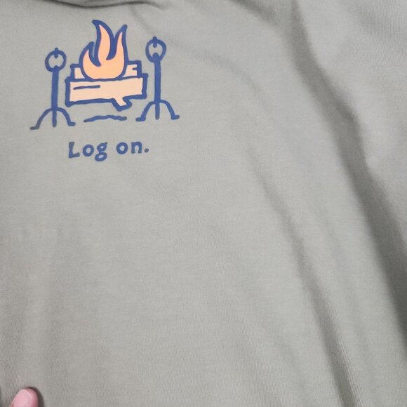 Life Is Good Vintage Log On Graphic Long Sleeve T-Shirt Men Size XL - Picture 6 of 8